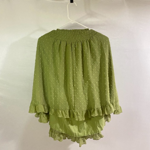 Exlura Women's Medium Green Poncho - Picture 2 of 6